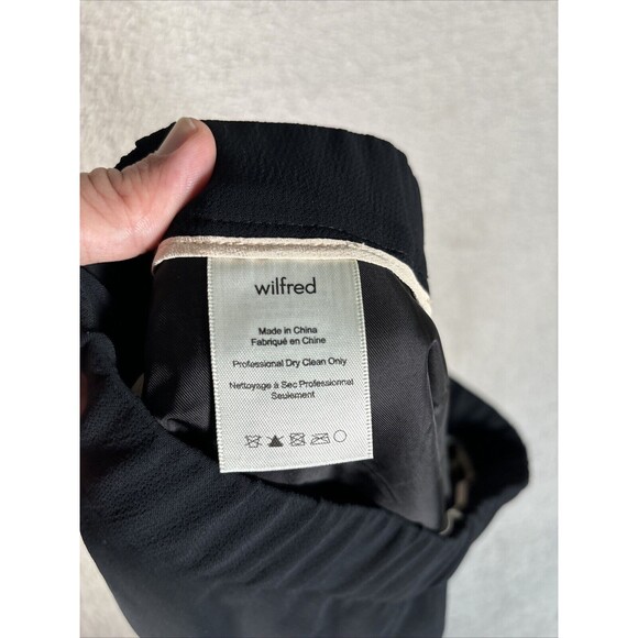 Wilfred Pants Women’s Size 6 Black Straight Leg Pleated Ankle Straight Pull On - Picture 8 of 12